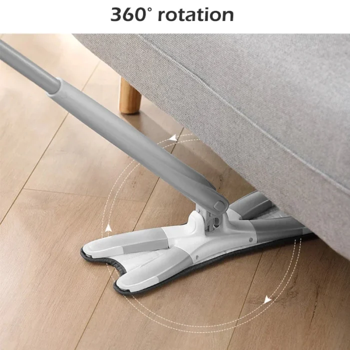 "High-Quality X-Type Microfiber Floor Mop – 360° Rotating Hands-Free Squeeze Mop for Home & Kitchen | Flat Mop with Replaceable Cloth Pads | Perfect for Tile, Wood & Laminate Cleaning"